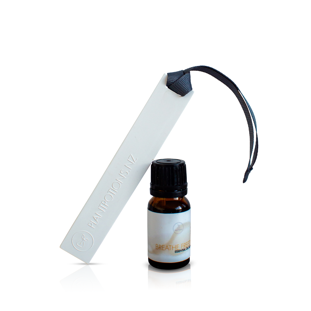 sinus relief essential oil blend with a stone diffuser stick