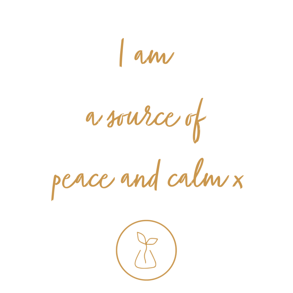 i am a source of peace and calm