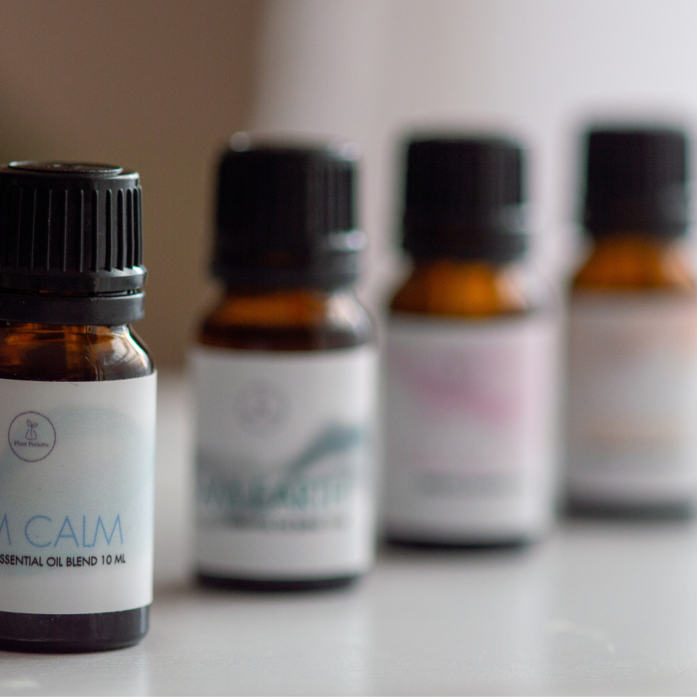 a line of essential oil  blends